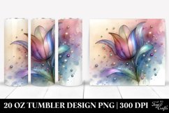 Shiny Tulip Clipart, Transparent 20 Oz Tumbler Product Image 1