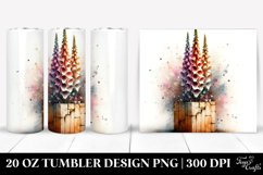 20 Oz Tumbler Sublimation | Abstract Stained Foxglove on Product Image 1