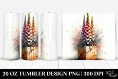 20 Oz Tumbler Sublimation | Abstract Stained Foxglove on Product Image 1