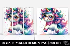 Vibrant Running Unicorn | 20 oz Tumbler Product Image 1