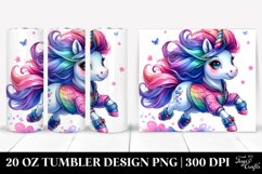 Vibrant Running Unicorn | 20 oz Tumbler Product Image 1