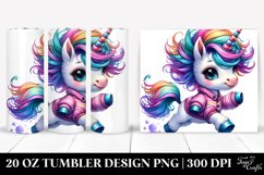 Vibrant Running Unicorn | 20 oz Tumbler Product Image 1