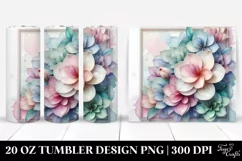 Glossy Gardenia Art | 20 oz Tumbler Product Image 1