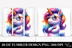 Vibrant Baby Unicorn Model 20 Oz Tumbler Product Image 1