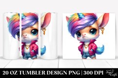 Vibrant Baby Unicorn Model 20 Oz Tumbler Product Image 1