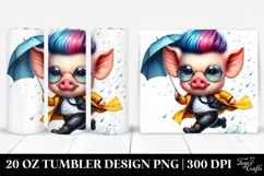 Agressive Baby Pig Running | 20 oz Tumbler Product Image 1