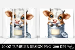 Cute Baby Highland Cow PNG Product Image 1