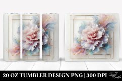 Glossy Carnation Art | 20 oz Tumbler Product Image 1