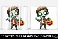 Simple Funny Zombie Clipart 20 Oz Tumbler Product Image 1