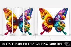 3D Butterfly Tumbler | 20 oz Tumbler Product Image 1