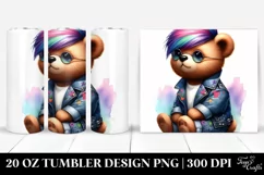 Vibrant Baby Bear Sitting 20 Oz Tumbler Product Image 1