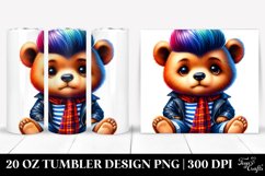 Vibrant Baby Bear Sitting 20 Oz Tumbler Product Image 1
