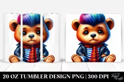 Vibrant Baby Bear Sitting 20 Oz Tumbler Product Image 1