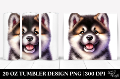 Baby Akita Watercolor 20 Oz Tumbler Product Image 1