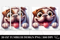 Cute Watercolor Bulldog Tumbler Product Image 1