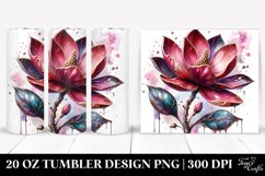 Detailed Shiny Magnolia Tumbler Design Product Image 1