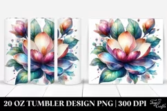 Detailed Shiny Magnolia Tumbler Design Product Image 1