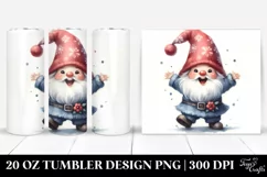 Whimsical Gnome Watercolor | 20 oz Tumbler Product Image 1