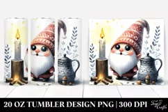 Whimsical Gnome Watercolor | 20 oz Tumbler Product Image 1