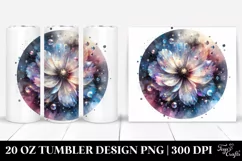 Detailed Shiny Cosmos Tumbler Design Product Image 1
