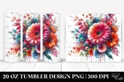 Colorful Gerbera Tumbler | 20 oz Tumbler Product Image 1