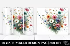 Colorfull Wild Flowers | 20 oz Tumbler Product Image 1