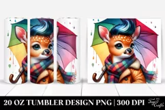 Excited Baby Deer Poser | 20 oz Tumbler Product Image 1