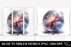 Detailed Shiny Cosmos Tumbler Design Product Image 1