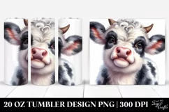 Cute Baby Highland Cow PNG Product Image 1