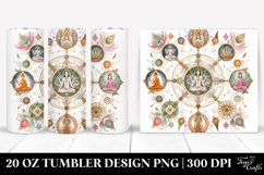 Simple Watercolor Tumbler with Mystic Ritual Design | 20 oz Product Image 1