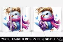 Vibrant Baby Dove Running 20 Oz Tumbler Product Image 1