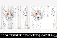 Washed Watercolor Tumbler with Abstract Design | 20 oz Product Image 1
