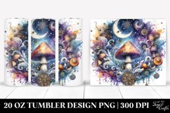 Magical Celestial Mushroom Clipart 20 Oz Tumbler Product Image 1
