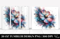 Detailed Shiny Cosmos Tumbler Design Product Image 1