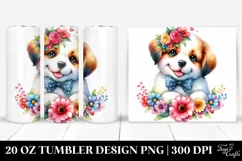 Colorful Cute Dog | 20 oz Tumbler Product Image 1