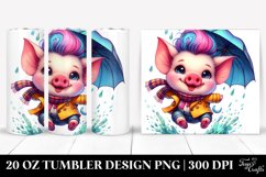 Vibrant Baby Pig Jumping, Transparent PNG Product Image 1