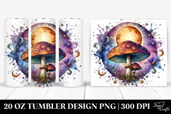 Magical Celestial Mushroom Clipart 20 Oz Tumbler Product Image 1