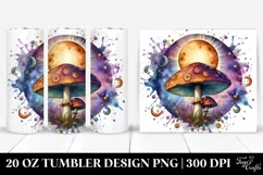 Magical Celestial Mushroom Clipart 20 Oz Tumbler Product Image 1