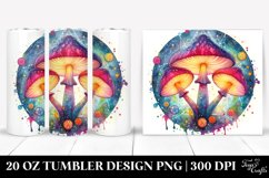 Magical Celestial Mushroom Clipart 20 Oz Tumbler Product Image 1