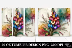 Foxglove on Marble Background | 20 Oz Tumbler Product Image 1