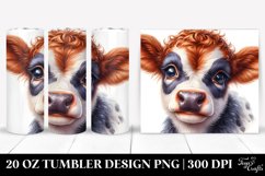 Baby Highland Cow, Transparent PNG Product Image 1