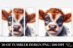 Baby Highland Cow, Transparent PNG Product Image 1