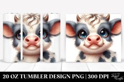 Baby Highland Cow, Transparent PNG Product Image 1