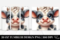Baby Highland Cow, Transparent PNG Product Image 1