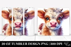 Baby Highland Cow, Transparent PNG Product Image 1