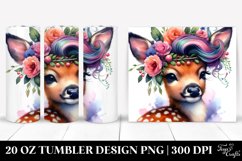 Baby Deer Model Pose Drawing | 20 oz Tumbler Product Image 1