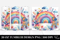 Colorful Whimsical Rainbow | 20 Oz Tumbler Product Image 1
