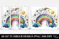 Colorful Whimsical Rainbow | 20 Oz Tumbler Product Image 1