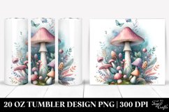 Detailed Magical Mushroom | 20 oz Tumbler Product Image 1
