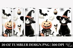 Funny Black Cat Clipart 20 Oz Tumbler Product Image 1